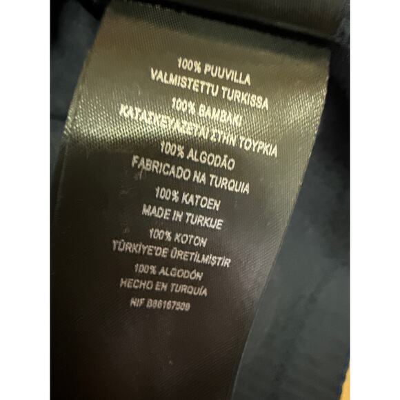 Ted Baker Men's Navy Blue Ribbed Knit Short Sleeve Crew T Shirt Tee Top Size 3 - Picture 4 of 4